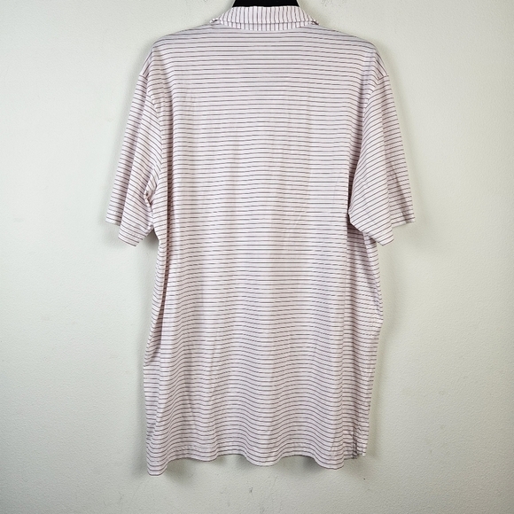 Peter Millar Pima Cotton USGA Short Sleeve Striped Polo Knit Shirt XL - Picture 5 of 8
